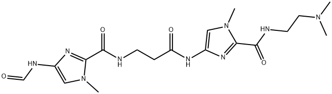 N-(2-dimethylaminoethyl)-4-[3-[(4-formamido-1-methyl-imidazole-2-carbo nyl)amino]propanoylamino]-1-methyl-imidazole-2-carboxamide