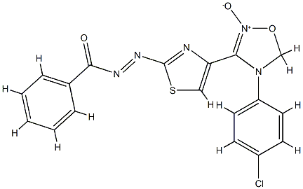 (NE)-N-[[4-[4-(4-chlorophenyl)-2-oxido-1-oxa-4-aza-2-azoniacyclopent-2 -en-3-yl]-1,3-thiazol-2-yl]imino]benzamide