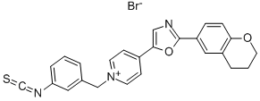 1-(3-ISOTHIOCYANATOBENZYL)-4-[2-(3,4-DIHYDRO-2H-1-BENZOPYRAN-6-YL)-5-OXAZOLYL]PYRIDINIUM BROMIDE