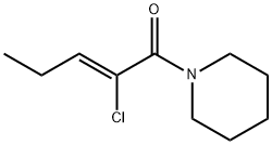 Piperidine, 1-(2-chloro-1-oxo-2-pentenyl)-, (Z)- (9CI)