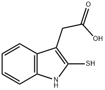 1H-Indole-3-aceticacid,2-mercapto-(9CI)