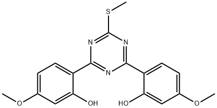 Phenol, 2,2-6-(methylthio)-1,3,5-triazine-2,4-diylbis5-methoxy-