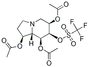 Methanesulfonic acid, trifluoro-, 1,6,8-tris(acetyloxy)octahydro-7-indolizinyl ester, 1S-(1.alpha.,6.beta.,7.alpha.,8.beta.,8a.beta.)-