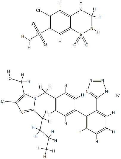 Losartan-hydrochlorothiazide mixture