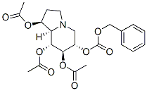 Carbonic acid, phenylmethyl 1,7,8-tris(acetyloxy)octahydro-6-indolizinyl ester, 1S-(1.alpha.,6.beta.,7.alpha.,8.beta.,8a.beta.)-