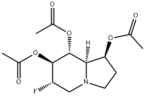 1,7,8-Indolizinetriol, 6-fluorooctahydro-, triacetate (ester), 1S-(1.alpha.,6.beta.,7.alpha.,8.beta.,8a.beta.)-