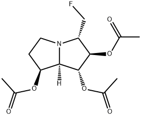 1H-Pyrrolizine-1,2,7-triol, 3-(fluoromethyl)hexahydro-, triacetate (ester), 1R-(1.alpha.,2.beta.,3.alpha.,7.beta.,7a.alpha.)-