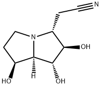 1H-Pyrrolizine-3-acetonitrile, hexahydro-1,2,7-trihydroxy-, 1R-(1.alpha.,2.beta.,3.alpha.,7.beta.,7a.alpha.)-