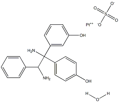 aqua(1,1-bis(4-hydroxyphenyl)-1,2-diamino-2-phenylethane)platinum(II) sulfate