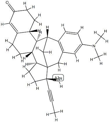 4'-(dimethylamino)-17-hydroxy-17-(1-propynyl)benzo(12,12a)-11,18-cyclo-12a,12b-dihomo-estr-4-en-3-one