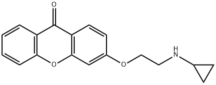 3-(2-(cyclopropylamino)ethoxy)xanthone