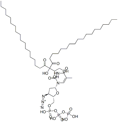 3'-azido-3'-deoxythymidine triphosphate distearoylglycerol