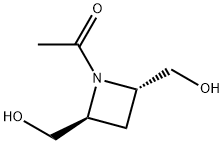 2,4-Azetidinedimethanol, 1-acetyl-, trans- (9CI)