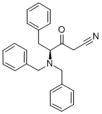 4-S-N,N-二苄基氨基-3-氧代-5-苯基戊腈