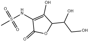 Methanesulfonamide,  N-[5-(1,2-dihydroxyethyl)-2,5-dihydro-4-hydroxy-2-oxo-3-furanyl]-  (9CI)