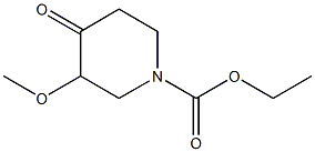 1-Piperidinecarboxylic  acid,  3-methoxy-4-oxo-,  ethyl  ester,  (-)-