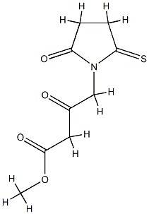 1-Pyrrolidinebutanoic  acid,  -bta-,2-dioxo-5-thioxo-,  methyl  ester