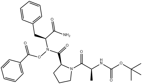 N-((tert-butoxycarbonyl)alanyl-prolyl-phenylalanyl)-O-benzoylhydroxylamine