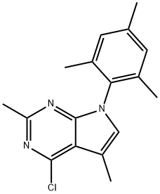 4-氯-7-均三苯基-2,5-二甲基-7H-吡咯[2,3-D]嘧啶