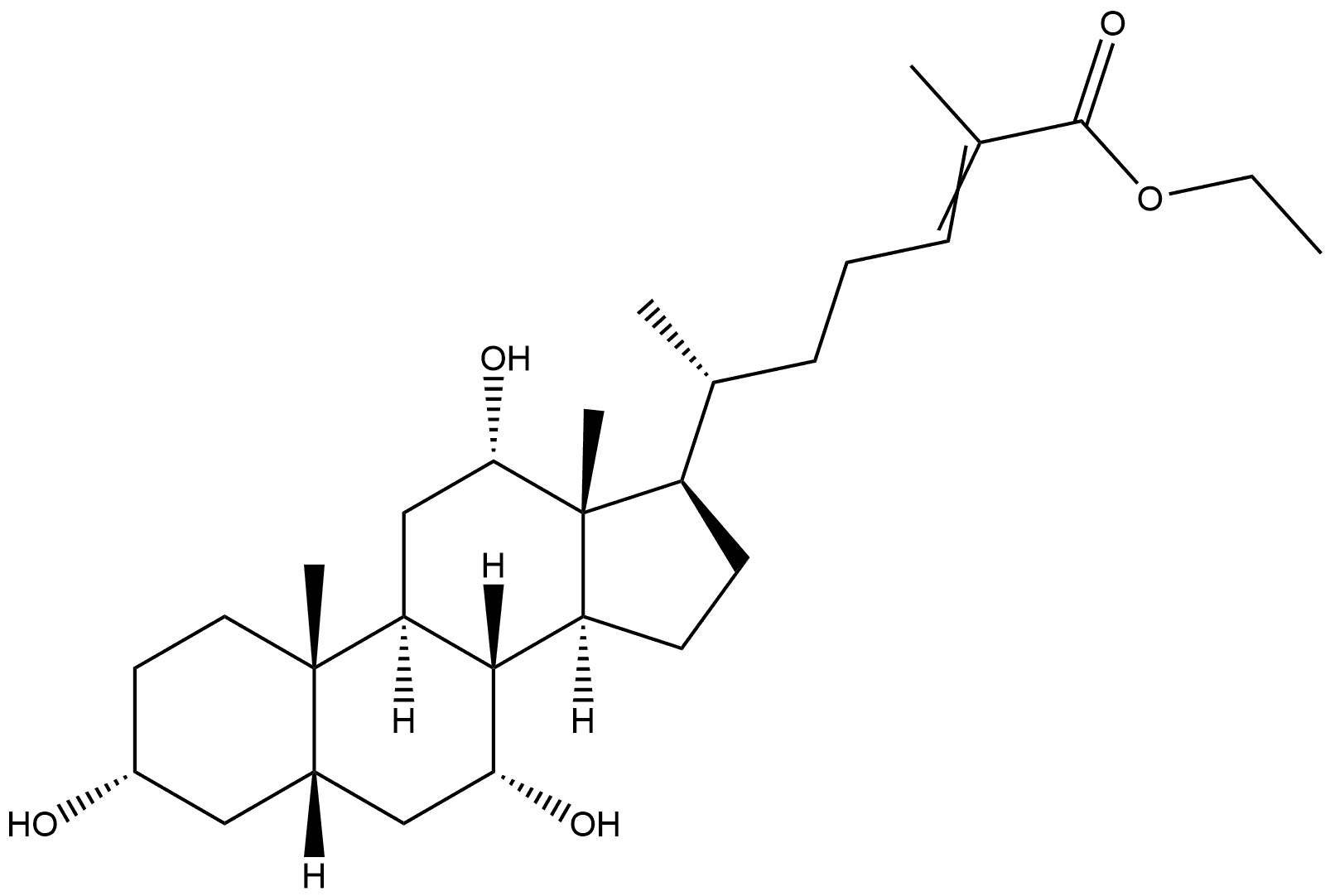 (3α,5β,7α,12α)-3,7,12-Trihydroxy-cholest-24-en-26-oic Acid Ethyl Ester