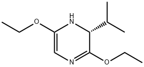 Pyrazine, 3,6-diethoxy-1,2-dihydro-2-(1-methylethyl)-, (R)- (9CI)