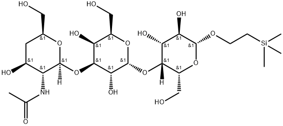2-(trimethylsilyl)ethyl 4-O-(3-O-(2-acetamido-2,4-dideoxy-xylohexopyranosyl)galactopyranosyl)galactopyranoside