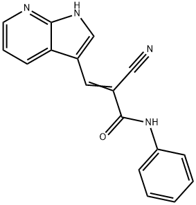 2-Propenamide, 2-cyano-N-phenyl-3-(1H-pyrrolo[2,3-b]pyridin-3-yl)-