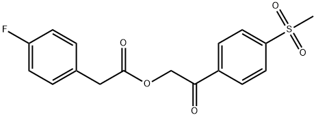 2-(4-(methylsulfonyl)phenyl)-2-oxoethyl 2-(4-fluorophenyl)aceta(WXFC0207)