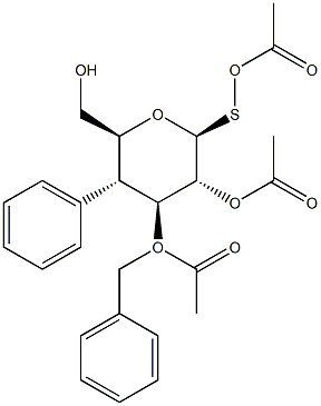 苯基 3-O-(苯基甲基)-1-硫代-BETA-D-吡喃葡萄糖苷三乙酸酯