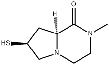 Pyrrolo[1,2-a]pyrazin-1(2H)-one, hexahydro-7-mercapto-2-methyl-, (7S-trans)- (9CI)