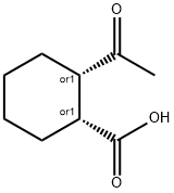 Cyclohexanecarboxylic acid, 2-acetyl-, (1R,2S)-rel- (9CI)