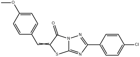 2-(4-chlorophenyl)-5-(4-methoxybenzylidene)[1,3]thiazolo[3,2-b][1,2,4]triazol-6(5H)-one