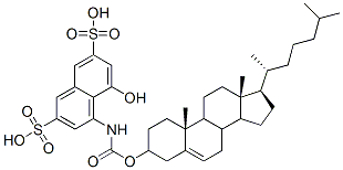 4-(((3-cholesteryloxy)carbonyl)amino)-5-hydroxy-2,7-naphthalenedisulfonic acid