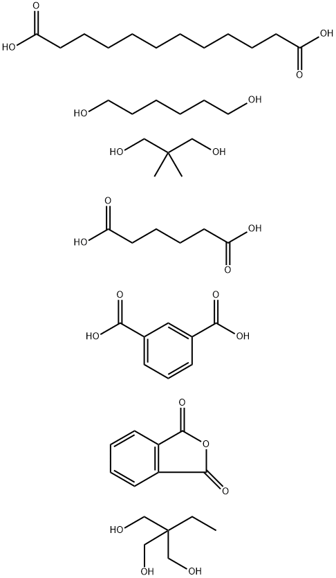 1,3-Benzenedicarboxylic acid polymer with 2,2-dimethyl-1,3-propanediol, dodecanedioic acid, 2-ethyl-2-(hydroxymethyl)-1,3-propanediol, hexanedioic acid, 1,6-hexanediol and 1,3-isobenzofurandione