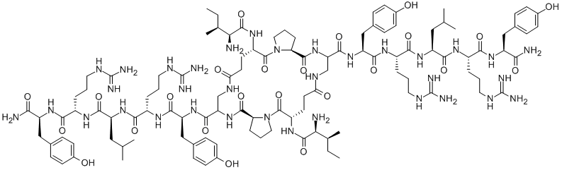 H-ILE-GLU-PRO-DAPA-TYR-ARG-LEU-ARG-TYR-NH2;H-ILE-GLU-PRO-DAPA-TYR-ARG-LEU-ARG-TYR-NH2;AMIDE BRIDGE=GLU2-DAP4*,DAP4-GLU2*
