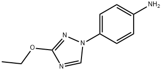 Benzenamine, 4-(3-ethoxy-1H-1,2,4-triazol-1-yl)- (9CI)
