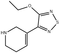 Pyridine, 3-(4-ethoxy-1,2,5-thiadiazol-3-yl)-1,2,5,6-tetrahydro- (9CI)