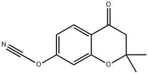Cyanic acid, 3,4-dihydro-2,2-dimethyl-4-oxo-2H-1-benzopyran-7-yl ester