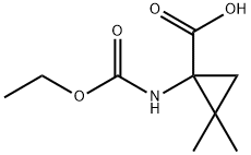 Cyclopropanecarboxylic acid, 1-[(ethoxycarbonyl)amino]-2,2-dimethyl- (9CI)