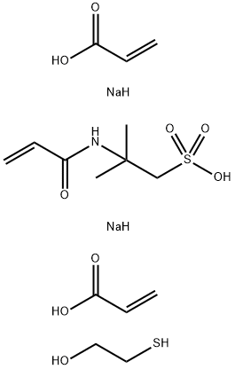 2-Propenoic acid, telomer with 2-mercaptoethanol, 2-methyl-2-[(1-oxo-2-propenyl) amino]-1-propanesulfonic acid monosodium salt and sodium 2-propenoate