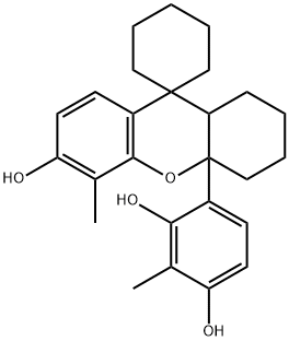 4-[1',2',3',4',4'a,9'a-Hexahydro-6'-hydroxy-5'-methylspiro-(cyclohexane-1,9'-xanthen)-4'a-yl]-2-methylresorcinol