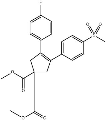 dimethyl 3-(4-fluorophenyl)-4-(4-(methylsulfonyl)phenyl)cyclopent-3-ene-1,1-dicarboxylate(WXC07188)