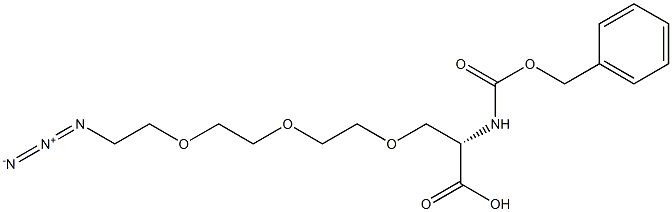 (+)-(2S)-12-azido-2-(N-benzyloxycarbonylamino)-
4,7,10-trioxadodecanoic acid