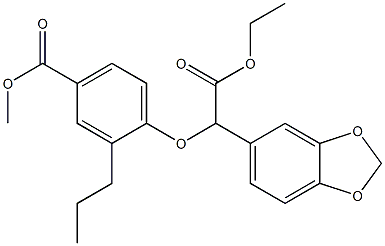 甲基 4-(1-(苯并[D][1,3]二噁戊环-5-基)-2-乙氧基-2-氧亚基乙氧基)-3-丙基苯酸盐