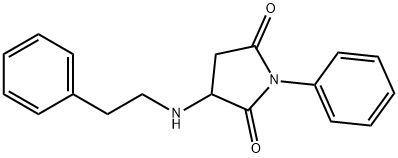 1-phenyl-3-[(2-phenylethyl)amino]-2,5-pyrrolidinedione