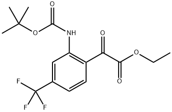 Ethyl 2-[2-(Boc-amino)-4-(trifluoromethyl)phenyl]-2-oxoacetate