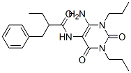 Benzenepropanamide,  N-(6-amino-1,2,3,4-tetrahydro-2,4-dioxo-1,3-dipropyl-5-pyrimidinyl)--alpha--ethyl-