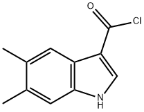 1H-Indole-3-carbonyl chloride, 5,6-dimethyl- (9CI)
