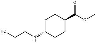 Cyclohexanecarboxylic acid, 4-[(2-hydroxyethyl)amino]-, methyl ester, trans- (9CI)