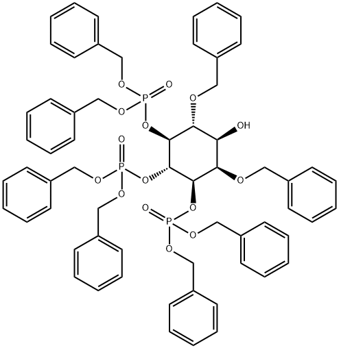 D-myo-Inositol, 2,6-bis-O-(phenylmethyl)-, 3,4,5-trisbis(phenylmethyl) phosphate